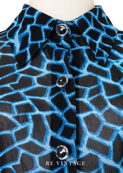 視覺靈魂長頸鹿紋透膚上衣6