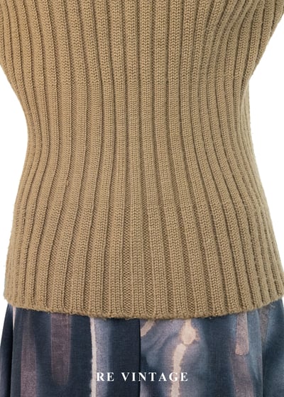 大地岩石毛絨針織背心11