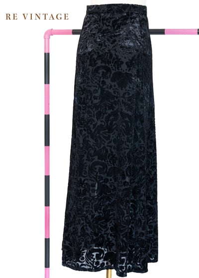 典雅の圖騰燒絨絨布長裙（26-28"）7