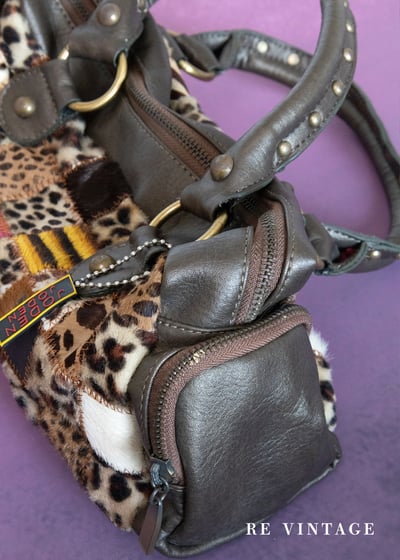 動物野性拼貼怪可愛手提包6