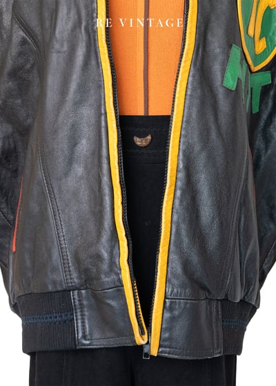 Homerun帥氣の皮革背心 （羊皮）5