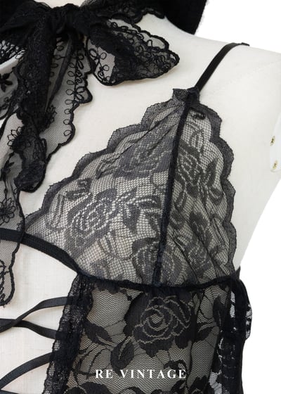 危險的甜美玫瑰蕾絲細肩帶背心6