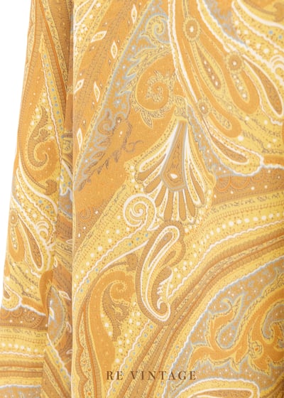 Butter Yellow 復古印花裙(24-25")4