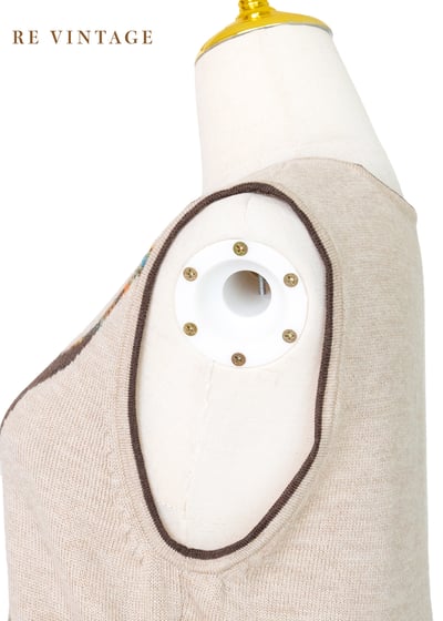 Artsy Rose 奶茶色毛料針織背心9