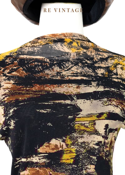 Abstract Brush work 長袖上衣3