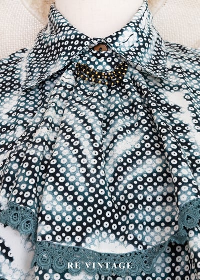 墨葉瀰漫點紋襯衫5