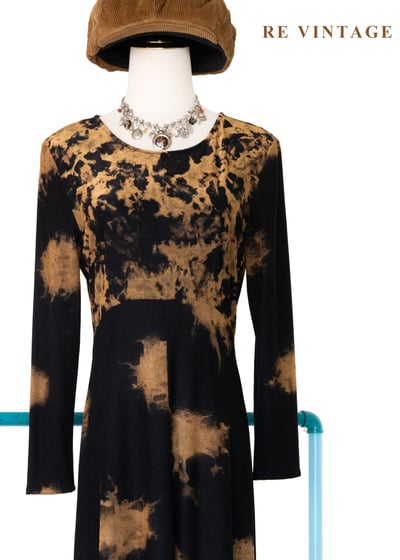 月光下灑落的焦糖渲染長洋裝3