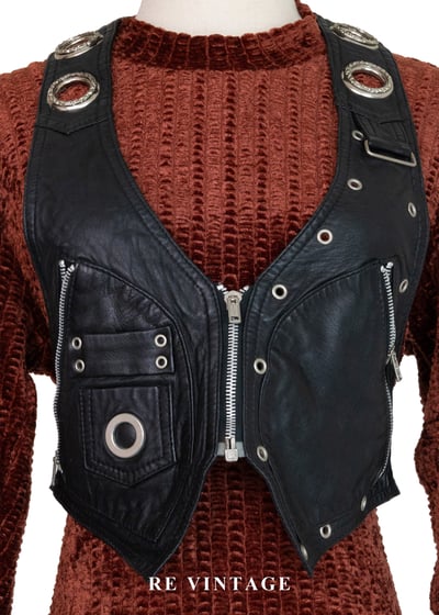 Cyber Punk 冷冽繆思皮革背心3