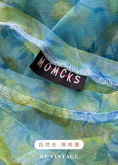 仲夏湖水綠蝴蝶網紗上衣10