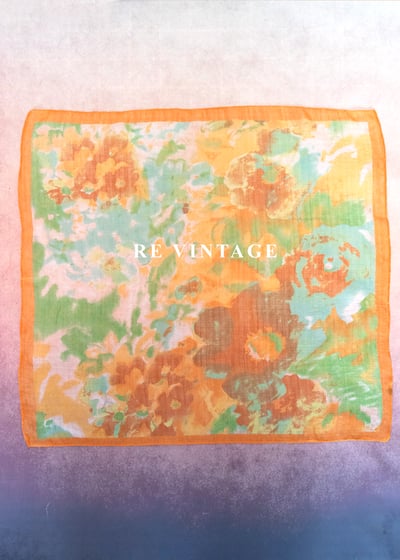 午後叢林暈色絲巾1