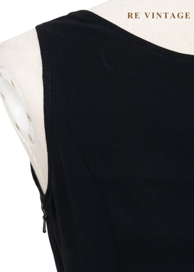 異時空拼接反骨黑色長洋裝14