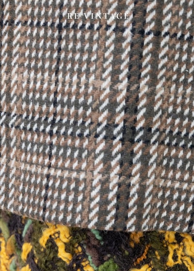 氣質單品 - 日本製 棕綠色的格紋西裝外套9