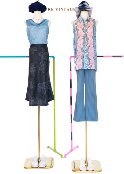 Rose Bloom 蔚藍天空玫瑰綻放長版背心2