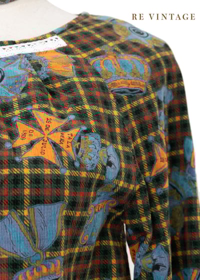 國王皇冠深綠色燈芯絨上衣14