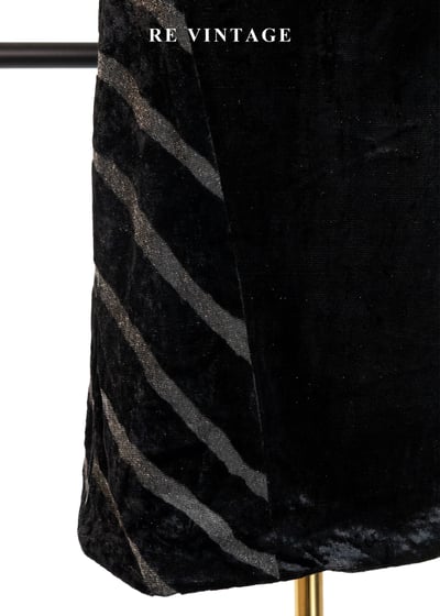 邊邊斑馬黑絨迷你洋裝6