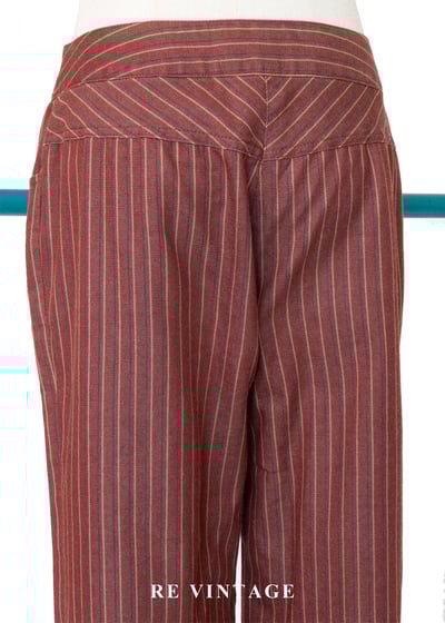 鐵鏽紅線條抽鬚長褲（26"）8
