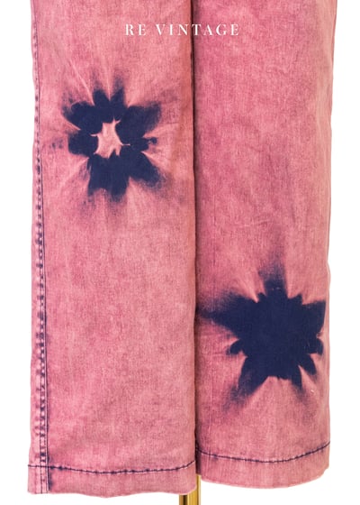 星染痕跡之花粉紅牛仔褲6