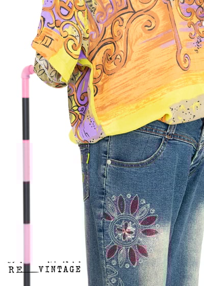 芥末黃圖騰短袖襯衫10