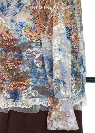 維多利亞繁花蕾絲邊罩衫9