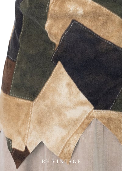 『歐洲寶物』大地系仙女薄款麂皮細肩帶背心11