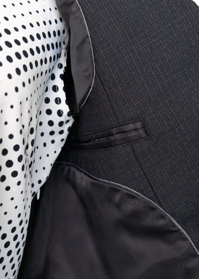 『法國寶物』雙排釦小黑格中長版西裝外套8