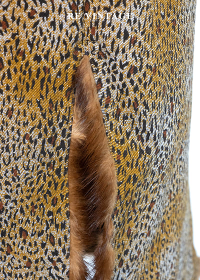 叢林皮草滾邊豹紋長裙（25"）12