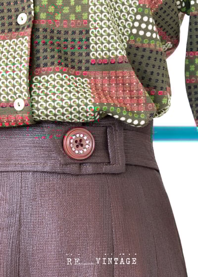 亮亮巧克力慕斯高腰寬版長褲6