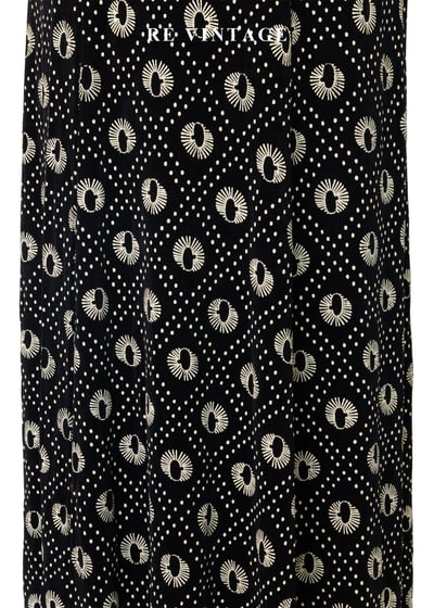 奶黃孔雀眼波點長裙（26-30"）7