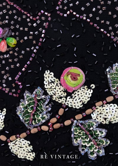 Heavy Beading 浮誇花花背心11