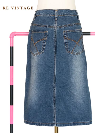 俏皮花朵珠飾牛仔短裙（27"）8