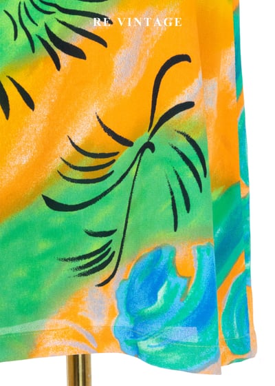 濃烈陽光顏料手繪筆觸洋裝7