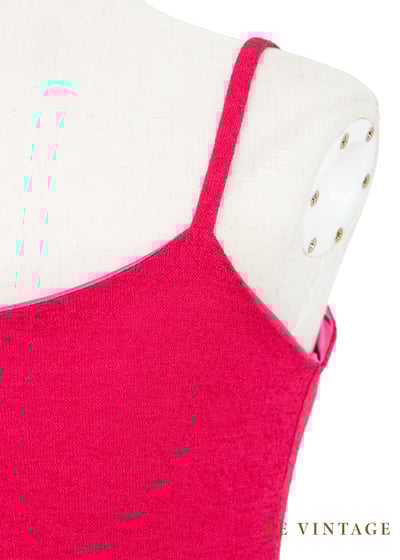 Fuchsia 桃粉小鏡子細肩帶洋裝11