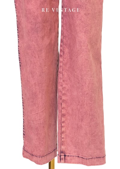 星染痕跡之花粉紅牛仔褲9