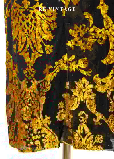 宮廷金碧輝煌繁花圖騰長裙（30"）9