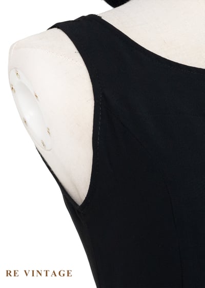 異時空拼接反骨黑色長洋裝5