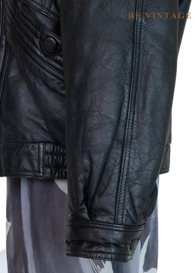 逆風黑行重工細節皮革外套11