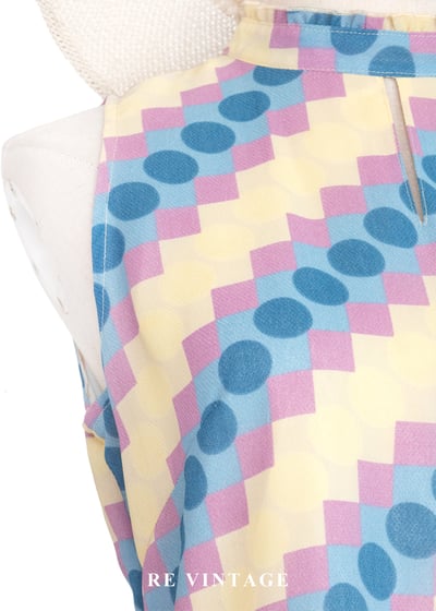 彩虹波點跳格子午後洋裝5