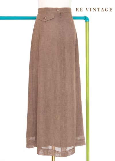 質感單品 - Brown Sugar 麻料手感高腰長裙（24"）5