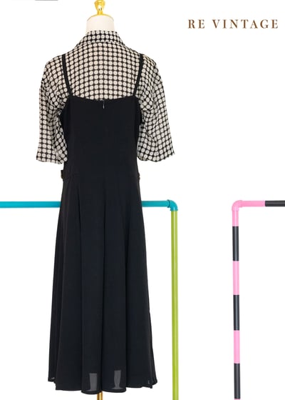 質感單品 - 黑系木珠吊帶長裙11