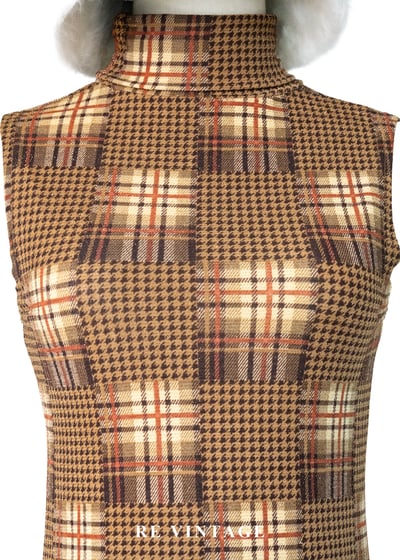 時光棋盤英倫復古千鳥格紋背心4
