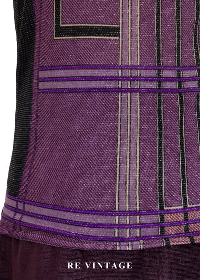 垂墜領口結構線條紫蝶背心6