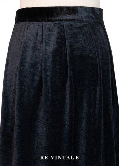 法式雕花疊層黑絨長裙（27)11