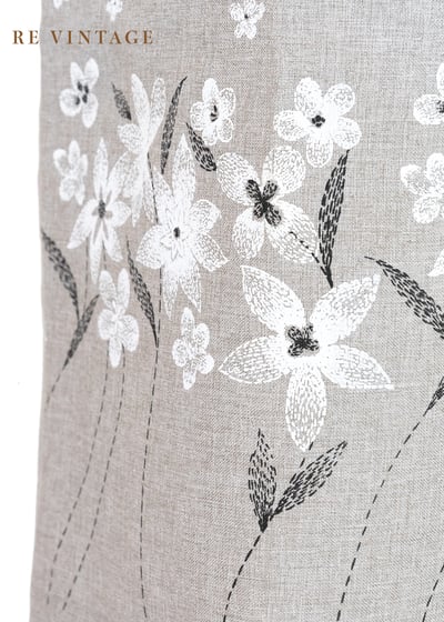 套裝短褲 - 日系花卉霧灰小花短褲（26"）6