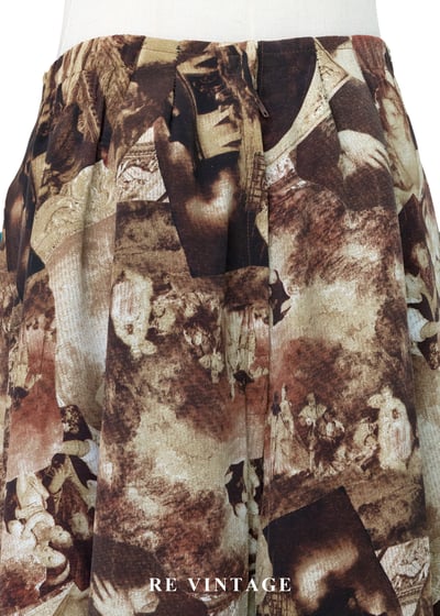 文藝復興拼貼褲裙（26-28"）8