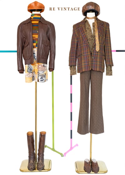 鵝黃色の方塊圖騰短褲（27"）2