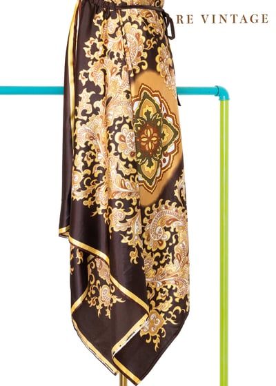 幻境帝國緞面繞頸洋裝10