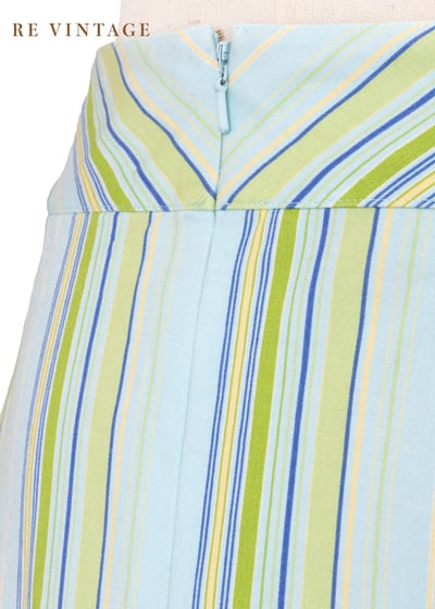 薄荷糖線條及膝裙裙（26"）6