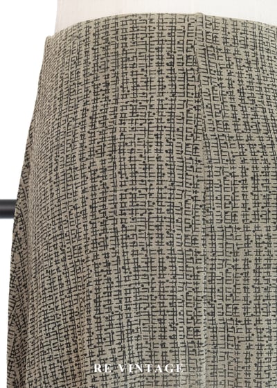 灰綠色畫布筆觸長裙（24-30"）6