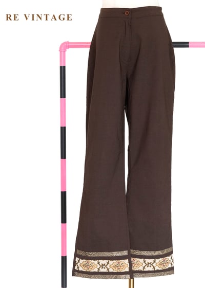 Coco Brown 沈穩民族圖騰長褲（26"）1