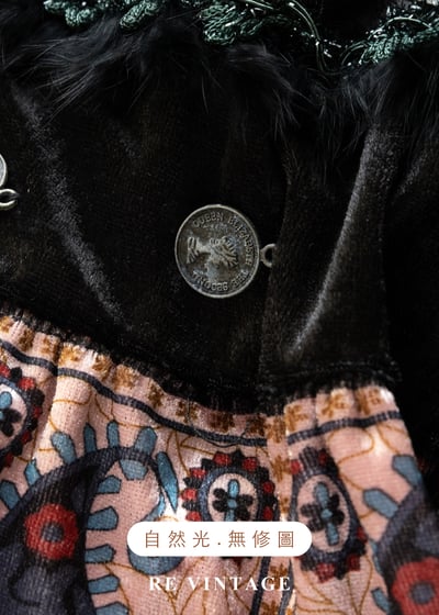 異國粉紅銀幣女王絨布美裙（22-27"）12